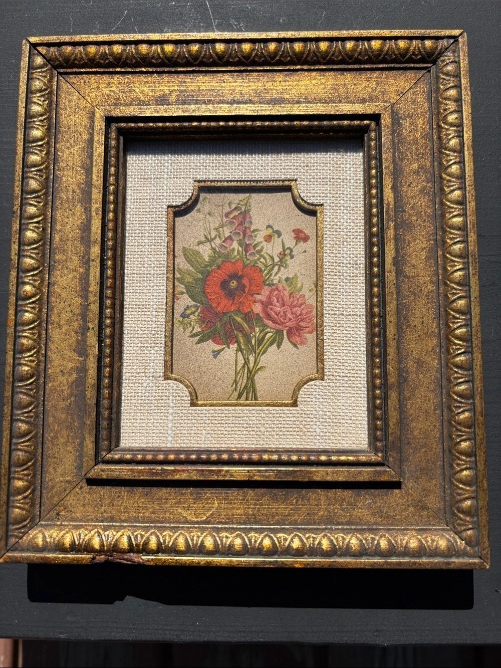Vintage Framed Floral Print